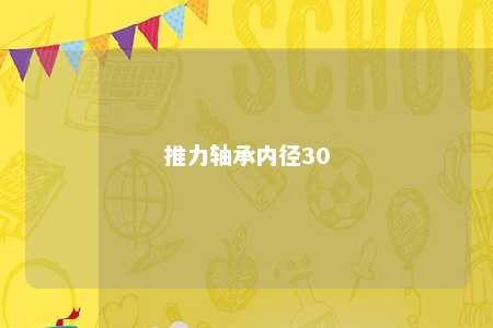 推力轴承内径30 